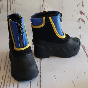 Itasca Snow Blue And Black Rain Snow Winter Toddler Boots Size 7